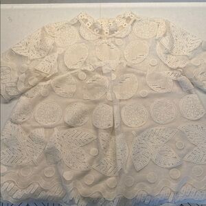 HD in Paris Cream Lace Blouse